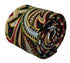 gold, red, black loud paisley cotton tie
