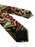 gold, red, black loud paisley cotton tie