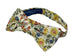 English yellow wildflower floral garden cotton child's bow tie