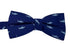 Navy blue with shark aquatic fish design adult bow tie