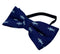 Navy blue with shark aquatic fish design child's bow tie