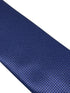 Navy dark blue tie with subtle squared design