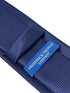 Navy dark blue tie with subtle squared design
