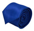 Royal bright electric blue tie with subtle squared design
