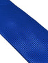 Royal bright electric blue tie with subtle squared design