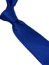 Royal bright electric blue tie with subtle squared design