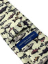 Ivory cream tie with bass carp trout sea fish-ing
