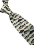 Ivory cream tie with bass carp trout sea fish-ing