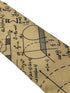 Beige cream gold with maths equations algebra Einstein tie
