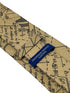 Beige cream gold with maths equations algebra Einstein tie