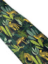 black and green jungle cheetah exotic tie