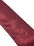 Maroon dark red tie with subtle squared design