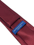 Maroon dark red tie with subtle squared design