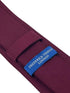 Maroon dark red plain tie
