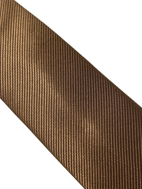 plain chocolate brown classic mens tie