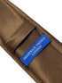 plain chocolate brown classic mens tie
