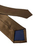 plain chocolate brown classic mens tie