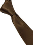 plain chocolate brown classic mens tie