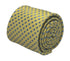 Pale lemon yellow tie with light blue polka spots