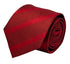Red two tone tie with subtle stripe