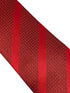 Red two tone tie with subtle stripe