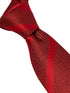 Red two tone tie with subtle stripe