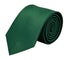 emerald green silky tie with subtle squared design