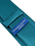 teal turquoise green silky tie with subtle squared design