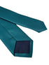 teal turquoise green silky tie with subtle squared design