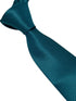 teal turquoise green silky tie with subtle squared design