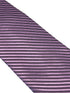 mauve pink purple striped tie