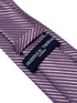 mauve pink purple striped tie