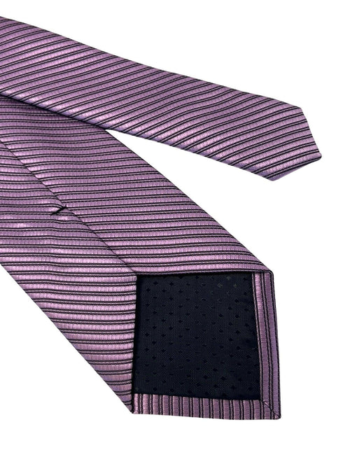 mauve pink purple striped tie