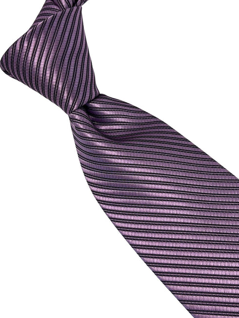 mauve pink purple striped tie