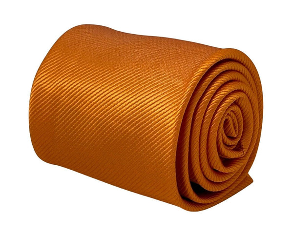 plain orange tie