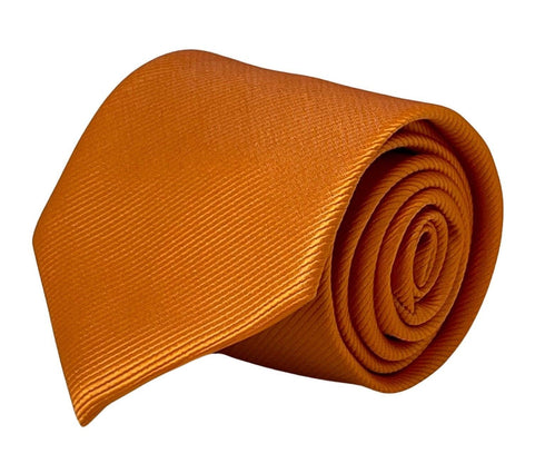 plain orange tie