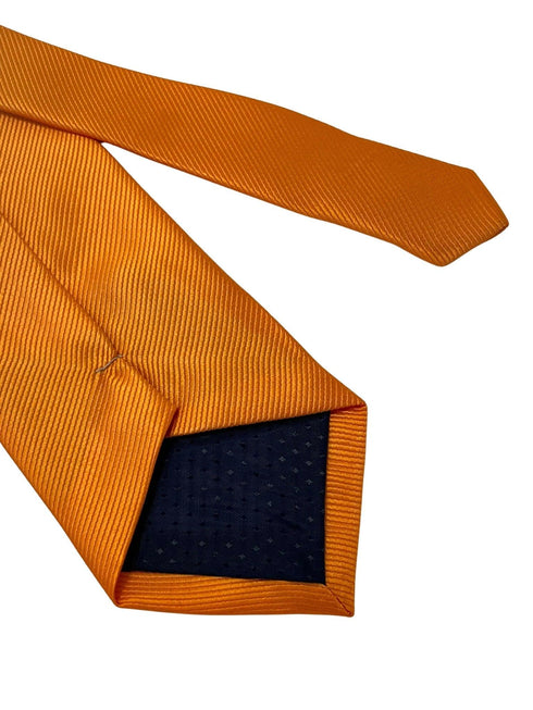 plain orange tie