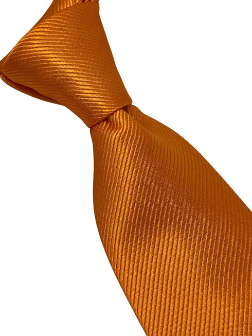plain orange tie