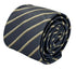 grey tie with honeycomb pattern & bronze stripe