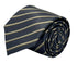 grey tie with honeycomb pattern & bronze stripe