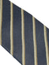 grey tie with honeycomb pattern & bronze stripe