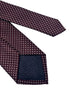 maroon burgundy red with white pin spot tie
