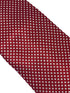 red and white check square design tie