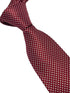 red and white check square design tie