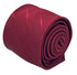 two tone red tie with subtle thin stripe