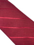 two tone red tie with subtle thin stripe
