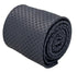dark charcoal grey tie with geometric design