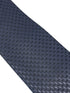 dark charcoal grey tie with geometric design