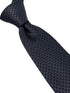 dark charcoal grey tie with geometric design