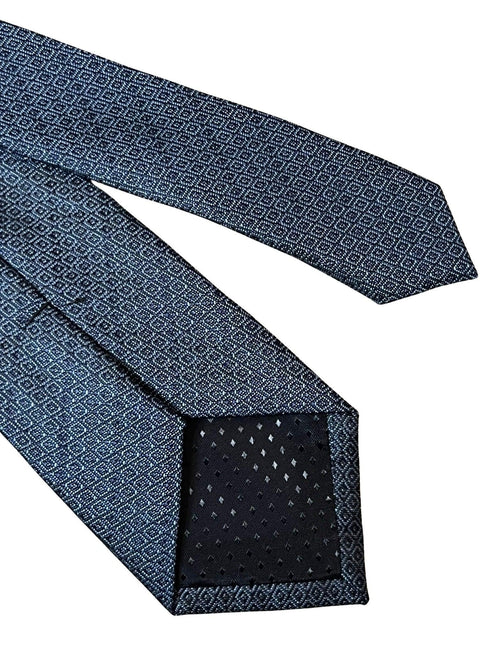 midnight blue grey tie with snakeskin design style effect